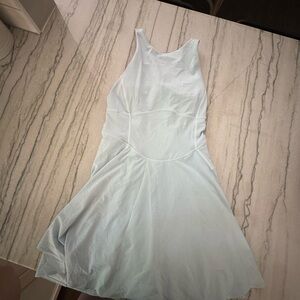 Lululemon Athletica Cream Halter A-Line Dress